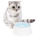 PawsMark Anti-Splash Dripless Drinking Water Slow Feeder Dispenser Car Bowl for Pets, White (QI003724)