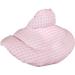 Premium Organic Neck Pillow with Stand-Up Collar | Pink & White Rapeseed Heat Pad - Ultimate Comfort for Travel & Relaxation - Buy Online on GoSupps.com