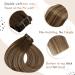 Vivien PU Clip-In Extensions | Real Hair 40cm Light Blonde Ombre Dark Brown - 120g 7PCs | 16 Inch #4/27/4 - Buy Online on GoSupps.com