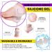 KANGBELLY Heel Protectors - 5 Pairs Gel Cups for Heel Pain Relief, Plantar Fasciitis, Cracked Heel Repair - Silicone Pads for Blister Prevention, Spur Cushion Inserts - Women and Men (White) - Buy Online on GoSupps.com