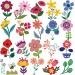 Casciybo Flower Temporary Tattoos for Kids Girl  10 Sheets Fake Waterproof Cute Small Tattoo Stickers for Child Birthday Party Favors Supplies Gifts Decorations Small Flower