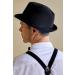 BABEYOND Men's Straw Fedora Panama Trilby Sun Hat - Short Brim Summer Style - Buy Online on GoSupps.com