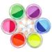 GLAHORSE Water Activated Eyeliner UV Glow Blacklight Fluorescent Paint 12 Bright Color In 6 Cake Eye Liner Body Face Makeup Paint Halloween And Club Makeup Art Paint include 3 makeup sticks 12color