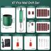 KUIIYER Electric Nail Drill Machine 35000RPM Kit with Foot-Mode & Touch Screen - 67Pcs Variable Speed Forward & Reverse Nail File Set for Gel Acrylic Nails & DIY Manicure Pedicure - Buy Online on GoSupps.com
