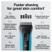 Braun Electric Series 3 Razor with Precision Trimmer - Rechargeable Wet & Dry Foil Shaver for Men - Blue/Black - Buy Online on GoSupps.com