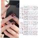 ABOOFAN 4 Sheets Christmas Nail Stickers Christmas Nail Art Stickers Christmas Adhesive Nail Sticker Snowflake Nail Decals Appliques Embellishments Self-Adhesive Nail Decals Winter - Buy Online on GoSupps.com