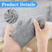 Dimeho 6 Pairs Moisturizing Cotton Gloves Touchscreen Overnight Sleeping Gloves Lightweight Nighttime Lotion Grey Gloves for Bedtime Dry Hand Therapy Sensitive Irritated Skin SPA(Grey) - Buy Online on GoSupps.com