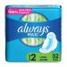 Always Maxi Feminine Pads For Women Size 2 Long Super Absorbency With Wings Unscented 32 Count 32 Count (Pack of 1)