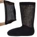 2 Pair Extra Wide Socks for Diabetic Hospital Bariatric Socks Walking Boot Replacement Socks Medical Liner Lymphedema Socks Black 10-13