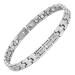 Willis Judd Womens Magnetic Ankle Bracelet Ultra Strength Magnetic Anklets Titanium Magnetic Ankle Bracelets for Women (Silver)