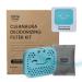 Home Zone Living CleanAura Deodorizing Filter Kit with Carbon Filter Bag and Magnetic Sticker Helps Eliminate Odors at Home