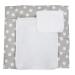 Tuptam changing pad incl. 2 terry trains Model Mar02579 color: gray large white stars size: 75 x 80 cm gray white stars 75x80 cm (1 pack)