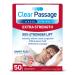 Clear Passage Nasal Strips Extra Strength, Tan, 50 Count | Works Instantly to Improve Sleep, Reduce Snoring, & Relieve Nasal Congestion Due to Colds & Allergies 50 Count (Pack of 1)