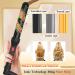MICSTA Long Barrel Ceramic Coated Curling Iron - Dual Voltage Beach Wave Hair Curler 1-1/4 Inch - Quick Heating Fast Styling with Glove and Mat - Black - Christmas Gift Ultimo - Buy Online on GoSupps.com