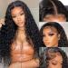 Water Wave Lace Front Wigs Human Hair 13x4 HD Transparent Glueless Water Wave Lace Front Wigs for Black Women Pre Plucked with Baby Hair 20 Inch 180% Density Wet and Wavy Lace Front Wigs Natural Color 20 Inch-N Water Wav...