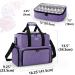 BAFASO Nail Polish Organizer - Holds 80 Bottles, UV Lamp Case, Removable Pouches, Manicure Tools Storage - Purple (Patented) - Buy Online on GoSupps.com
