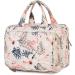 Large Beige Flamingo Toiletry Bag: Full Size Travel Makeup Organizer for Women - Buy Online on GoSupps.com