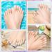 AIMEILI 550 Piece White Full Cover Toe Tips - Artificial False Toenails with Storage Box for Perfect Look - Buy Online on GoSupps.com