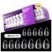 Gelike EC Extra Short Almond Soft Gel Nail Tips Kit - for Soak Off Nail Extensions  Full Cover  Almond Shaped  Pre-buff PMMA Resin  Clear Ultra-Thin Design  12 Sizes  240 Pieces  Extra Short Almond False Nail Tips 03-XS-...
