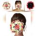 SHREEMEE Artificial Rose Flowers Pearl Hairpin/ Judapin/ Juda Bun For Wedding Bridal Hair Accessories For Women and Girls- Red and Cream - Buy Online on GoSupps.com