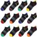 Boys Ankle Athletic Socks - 12 Pairs Kids Black Socks 7-10 Years - Buy Online on GoSupps.com