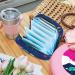 Shop Cute Alpaca Women's Napkin Storage Bag - Portable Menstrual Cup & Bandage Organizer in Pink Yellow Green - Buy Online on GoSupps.com