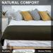 EKTOS 100% Wool Washable Blanket - Olive Green Twin Size (66x90) | 5.0 lbs Premium Quality for Comfortable Sleep | International Shipping Available - Buy Online on GoSupps.com