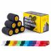 6 Rolls SPORTTAPE Self-Adhesive Football Sock Tape | 7.5cm x 4.5m - Black | Cohesive Bandage - Pet Bandage Vet Wrap for Dogs & Horses | Compression Bandage Shin Pad Tape Football Ankle Tape