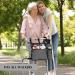 Practical Wheelchair Side Pack Storage Organization Space Saving Items Easy to Attach Armrest Bag Grey - Buy Online on GoSupps.com