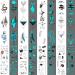 Glow in the Dark Blue Temporary Tattoos - 180+ Styles, 36 Sheets - Fake Body Tattoo Stickers for Adults, Luminous Party Favors - Men, Women, Nightclub, Pub - Buy Online on GoSupps.com