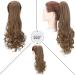 Shop Heat Resistant Ponytail Extension & Braid - 18 Clip-In Hair Extensions in Smooth & Wavy Styles | Realistic Look Available in White/Brown - Buy Online on GoSupps.com