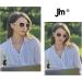 JM Classic Bifocal Reading Sunglasses for Women - Vintage Outdoor UV Protection Glasses in Beige (1.5x) - Buy Online on GoSupps.com
