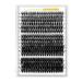 Individual eyelashes 320pcs lankiz eyelashes individually 30d+40d+50d c curl 10-16mm mix cluster lashes diy artificial eyelashes for eyelash extensions Individual eyelashes reusable 304050c 320PCs
