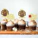 Cyodoos 24PCS Shiny Thanksgiving Cupcake Toppers Autumn Theme Cupcake Toppers T rkiye Food Selection Decoration Maple Leaf turkey Thanksgiving Cake Party Decoration Selection - Buy Online on GoSupps.com