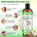 Coconut Oil Pulling for Teeth & Gums - 237ML Coconut & Peppermint Mouthwash Fresh Breath Teeth Whitening Gum Health | Includes Tongue Scraper & Measuring Cup - Buy Online on GoSupps.com