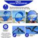 Blue 42'' Kayak Sail - Foldable Downwind Shade with Window - Portable Wind Paddle for Kayak & Canoe - Easy Travel & Carry Pouch - Windsurfing Sail - DOD2035 - Buy Online on GoSupps.com