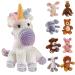 LEISURE ARTS Little Crochet Friend Animals Crochet Kit with Yarn, Learn to Crochet with This Easy Animal Crochet Kit for The Beginner, from Kids to Adults, Includes Instructions, 8" Amigurumi Unicorn