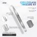 GTEX Circle Grip Lash Tweezers - Japanese Steel, Professional 5 Pack for Eyelash Extensions - Silver - Buy Online on GoSupps.com