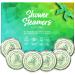 Cleverfy Shower Steamers Aromatherapy - Pack of 6 Menthol & Eucalyptus Shower Bombs with Essential Oils for Relaxation and Nasal Congestion. Mothers Day Gifts from Son. Green Set Green 6-pack