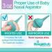BoogieBulb Baby Nasal Aspirator - BPA & Latex Free - 3 oz Green Bulb Syringe for Toddlers & Adults - Cleanable & Reusable - Buy Online on GoSupps.com