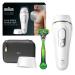 Braun IPL Long Lasting Laser Hair Removal Device for Men and Women PL5145 with Gillette Razor Pouch and Wide Cap Head Safe & Virtually Painless Alternative to Salon Hair Removal Silver