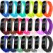 20 Pieces Strap Replacement Compatible with Xiaomi Mi Band 4 / Xiaomi Mi Band 3, Bands for Xiaomi Mi Band 4 Bracelet Wristbands Accessories Silicone for Mi Fit 3 Straps (20 Colors)