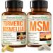 Boswellia Turmeric Curcumin Supplement + MSM 2000mg Bundle Supports Joint Health & Aids Inflammatory Response with Ginger Root Organic Turmeric Powder & Curcumin with Black Pepper (BioPerine)