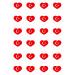 Turkish Turkey Flag hearts style 24 pre-cut edible party decorations Wafer Paper Cupcake Topper Cake - Buy Online on GoSupps.com