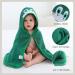 COOKY.D Bamboo Hooded Baby Bath Towel Dinosaur 75x75cm - Toddler Wearable Blanket for Boys and Girls - Buy Online on GoSupps.com