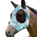 Harrison Howard Super Comfort Stretchy Fly Mask Large Eye Space with UV Protection Skin with Breatathability Mix (L) Large Green Water Tone