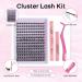168 Pcs Cluster Eyelash Extensions Kit | DIY Lashes Extension Kit with Bond & Seal | Individual Lashes Kit for Home | 9-16mm Mixed Wide-stem Cluster Lash | Includes Applicator | 1 Count - Buy Online on GoSupps.com