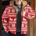 Men's Fleece Plush Jacket - Oversized Warm Zipper Wool Cardigan | Elegant Winter Coat & Breathable Hooded Jacket 5XL Red - Buy Online on GoSupps.com