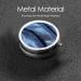 Buy Gradient Blue Denim Round Pill Box - 3 Compartment Portable Travel Organizer for Pills & Vitamins - Buy Online on GoSupps.com