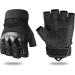 Fuyuanda Tactical Fingerless Gloves - Ideal for Riding, Cycling, Paintball, and Motorcycle - Black Medium - Buy Online on GoSupps.com